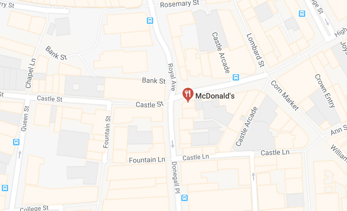 Belfast map