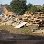 Leckagh bonfire in Magherafelt destroyed