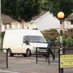 Police appeal after video clip showing rioter petrol bombing a van is shared