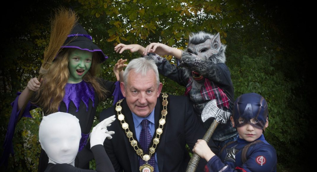 Chair of Mid Ulster District Council, Councillor Sean McPeake and his spooky friends are looking forward to an action-packed week of Halloween activities in Mid Ulster.