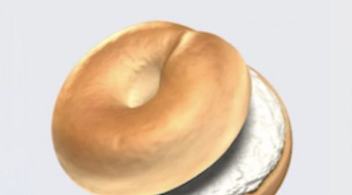 Apple fills bagel emoji with stuffed cream cheese The new cream cheese bagel from Apple.