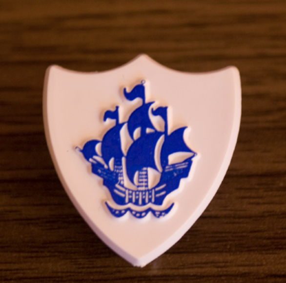 The Blue Peter badge.