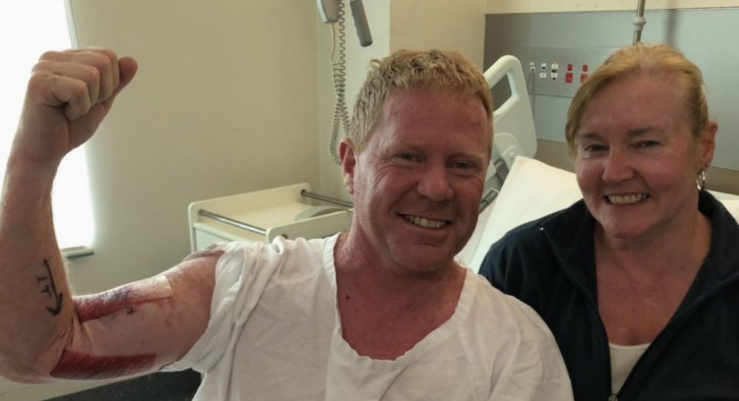 Shark survivor Paul Kenny