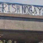 No place for stupid, mindless, embarrassing hate – PSNI The offensive banner draped over an M1 bridge.