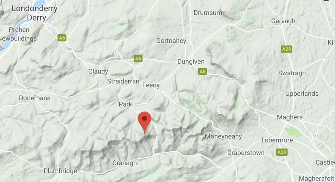 The Sperrins where the woman was walking.