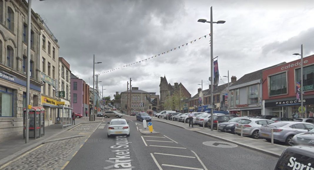 The suspect was arrested in Market Square, Dungannon.