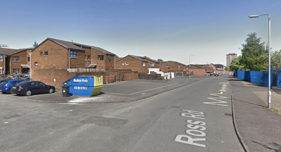 Ross Road, west Belfast. Google Maps.