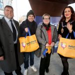 Shoppers splash the cash at Ballymena’s ‘Discount Day’ The Cool FM Roadshow with presenter, Pete Snodden, entertained the crowds during Discount Day. Pictured (L-R) are: Clive Kyle, BID Chairman, Pete Snodden, Cool FM presenter, Karen from Portadown and Mayor of Mid and East Antrim, Councillor Lindsay Millar.