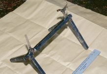 “This was a reckless act. The overwhelming number of people in the community do not want this type of activity and we will continue to work to bring those responsible before the courts” A large calibre improvised weapon discovered in the Upper Dunmurry Lane area