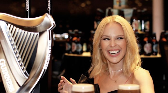 You should be so lucky! A free pint of Guinness on Kylie Kylie Minogue offering free admission to Guinness Storehouse.