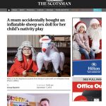 Bonkers! Mum sends son to school nativity with adult-themed sheep The Scotsman.
