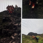 Woman treated for suspected broken leg after Cavehill fall Pic - PSNI.