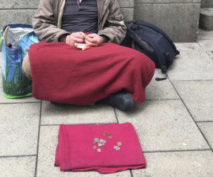Begging has become a problem.