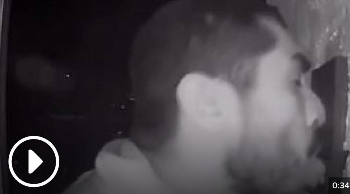 WATCH: Doorbell licker rings a bell with cops The doorbell licker.