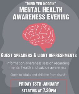 Mental health awareness evening.