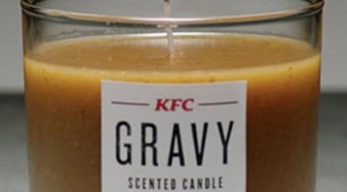 Burning good idea from KFC? The KFC gravy candle.
