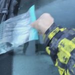 WATCH: clear your iced-up windscreen using warm water and a sandwich bag! Daniel Harris.