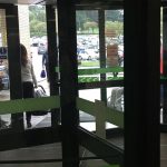 Smokers still lighting up at entrance to Antrim Area Hospital – despite signs warning not to