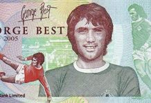 George Best £5 notes stolen from home of older person in Larne