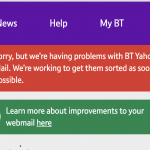 BT emails down due to global Yahoo outage