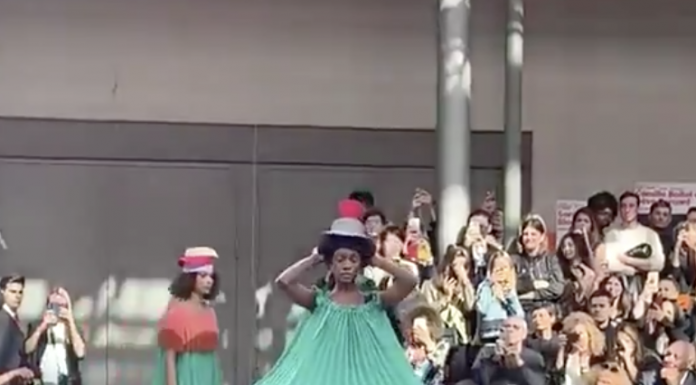 Floating dresses on show at Paris Fashion Week