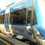 Youths hurl stones at train, breaking window