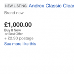 Toilet rolls listed on ebay for £1000
