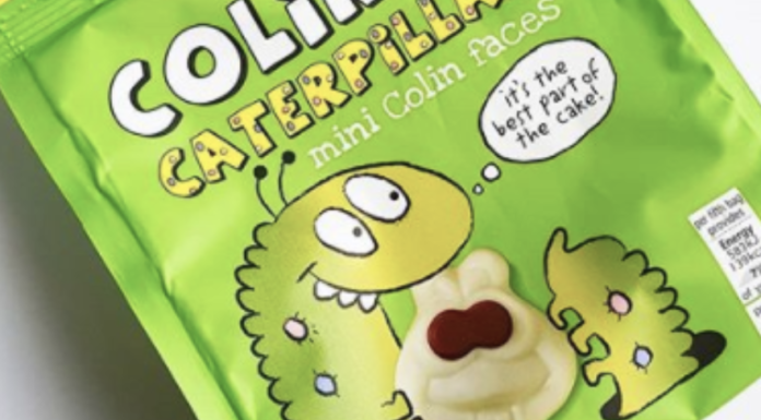 Face up to new Colin the Caterpillar chocolates!