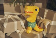 Talk pants with cuddly Pantosaurus