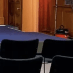 Henry the Hoover in Downing St renovation photobomb