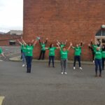 Co Antrim staff put best feet forward in NSPCC 5km a day fundraiser
