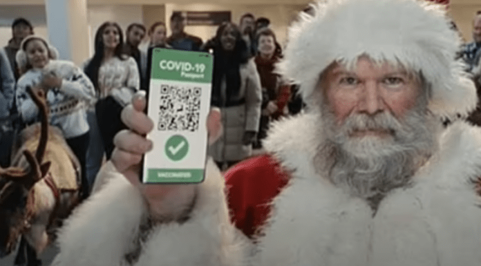 WATCH: Tesco advertisement features Santa with a digital ‘COVID passport’