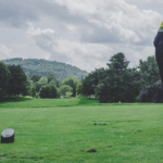 Blind golfers in swing at Massereene
