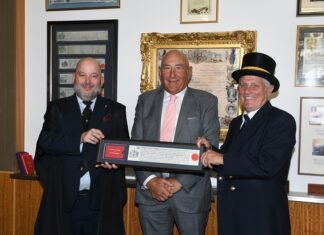 James Hagan receives the Freedom of the City of London