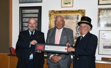 James Hagan receives the Freedom of the City of London